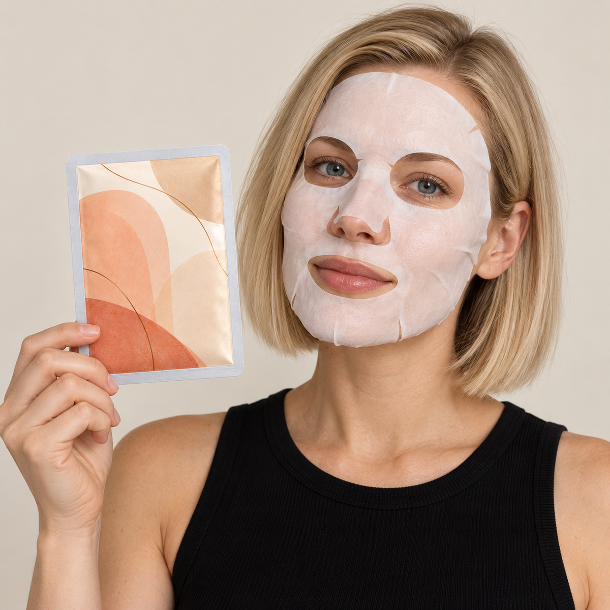 🌸 Sheet Masks | Sheet | Home Spa | Her | Peach-Toned Elegance