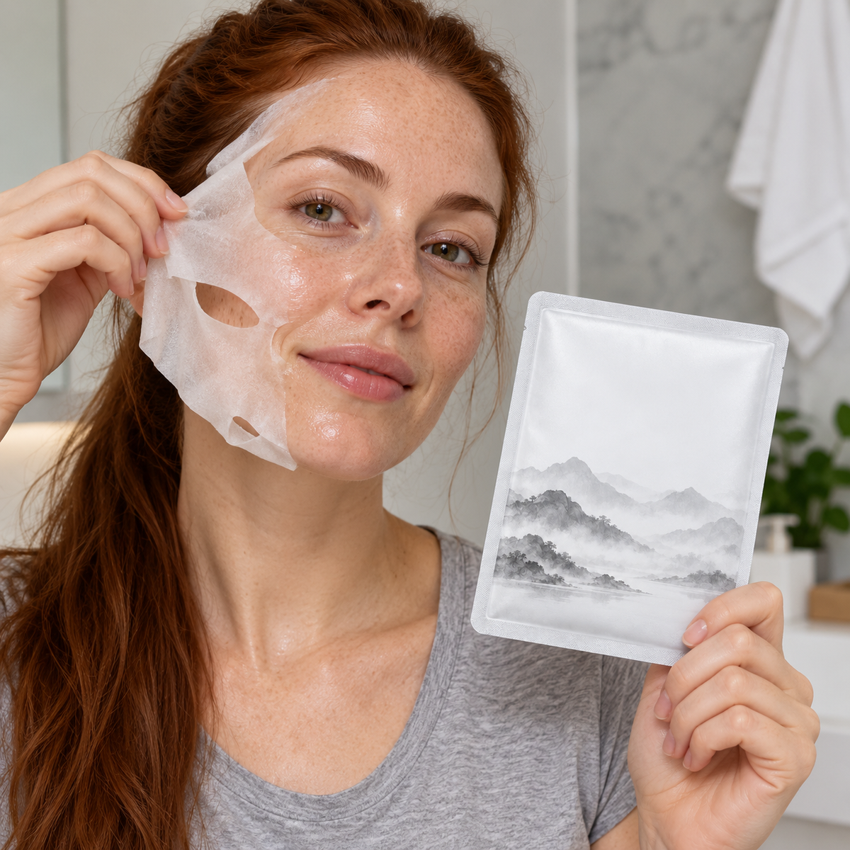 ποΈ Sheet Masks | Self-Care | Home Spa | Her | Misty-Mountain Elegance