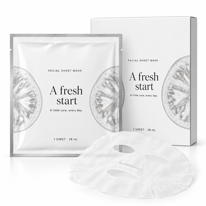 🍊 Sheet Masks | Self-Care | Home Spa | Her | Sculptural-Citrus Elegance