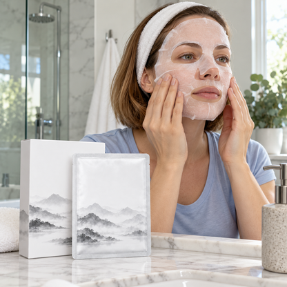🏔️ Sheet Masks | Self-Care | Home Spa | Her | Misty-Mountain Elegance
