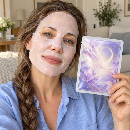 🌙 Sheet Masks | Sheet | Home Spa | Her | Lavender-Celestial Elegance
