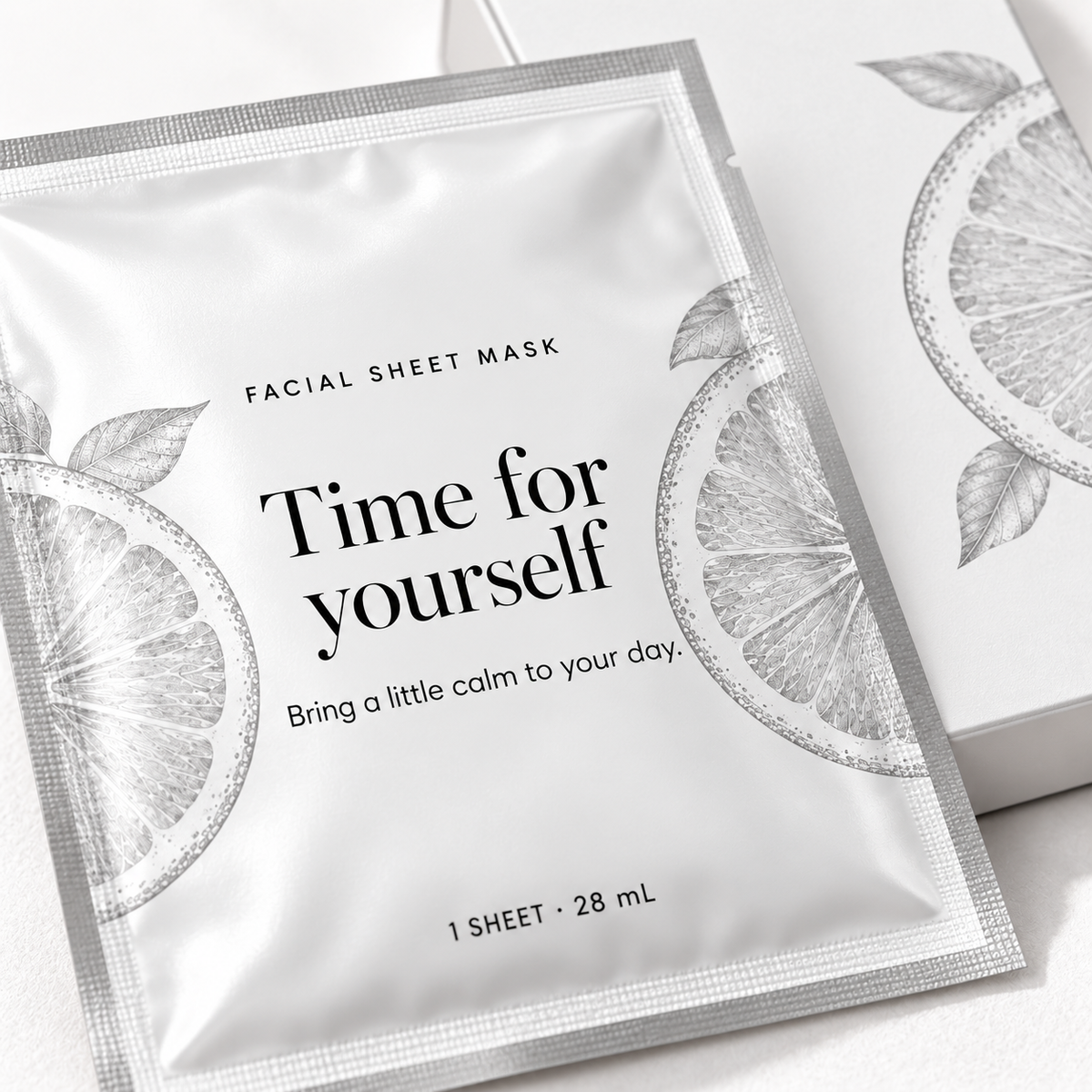 🍋 Sheet Masks | Self-Care | Home Spa | Her | Citrus-Illustrated Elegance
