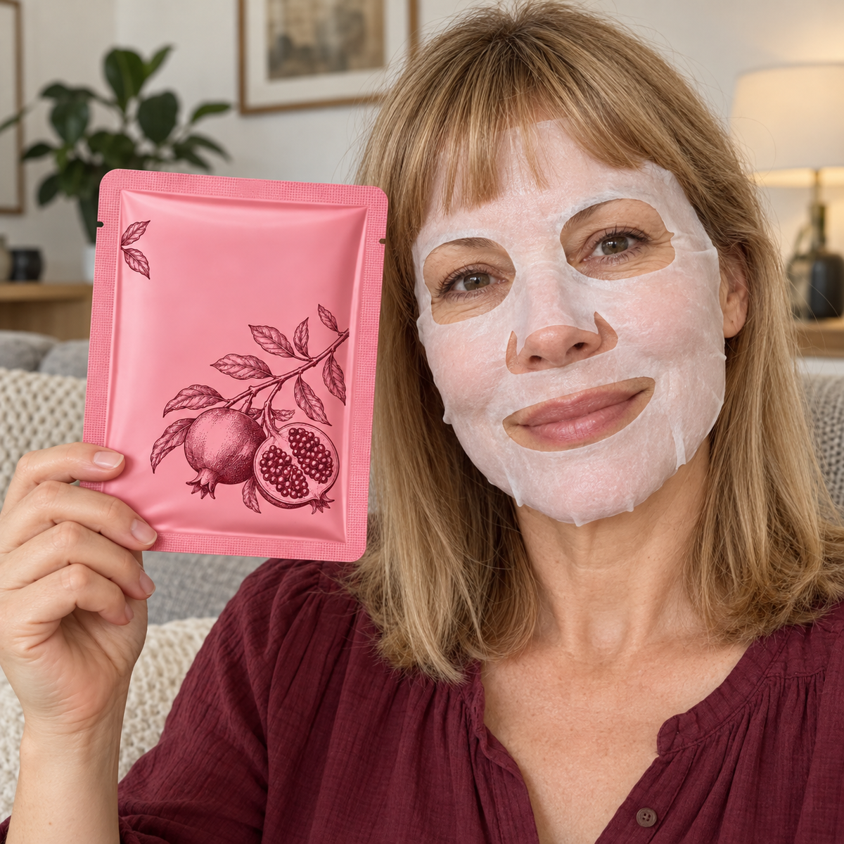 🎁 Sheet Masks | Self-Care | Home Spa | Her | Rosy-Botanical Charm