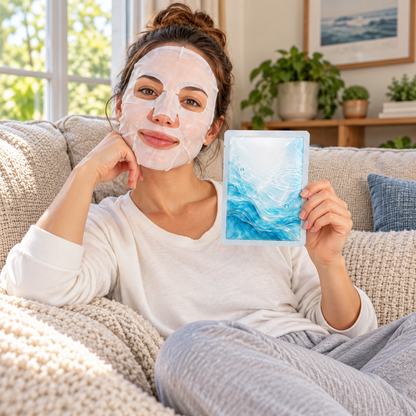 🫧 Sheet Masks | Sheet | Home Spa | Her | Ocean-Blue Elegance