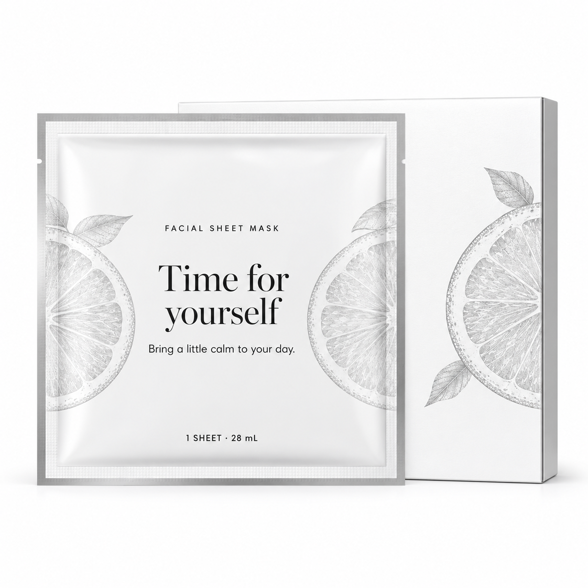 🍋 Sheet Masks | Self-Care | Home Spa | Her | Citrus-Illustrated Elegance