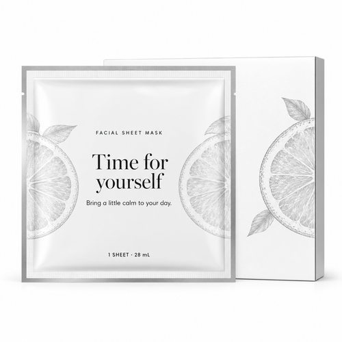 🍋 Sheet Masks | Self-Care | Home Spa | Her | Citrus-Illustrated Elegance