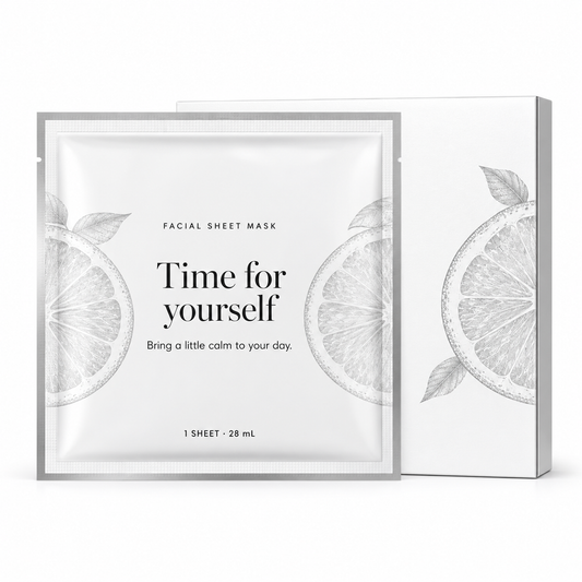 🍋 Sheet Masks | Self-Care | Home Spa | Her | Citrus-Illustrated Elegance