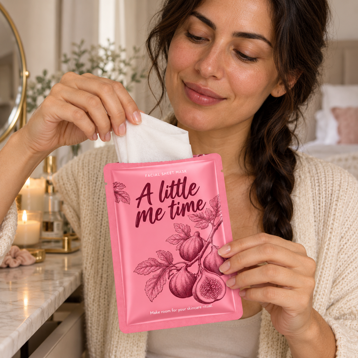 💗 Sheet Masks | Self-Care | Home Spa | Her | Fig-Illustrated Elegance