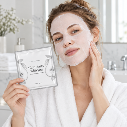 🍐 Sheet Masks | Self-Care | Home Spa | Her | Pear-Illustrated Elegance