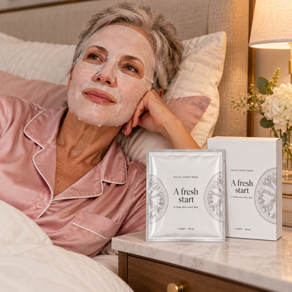 🍊 Sheet Masks | Self-Care | Home Spa | Her | Sculptural-Citrus Elegance