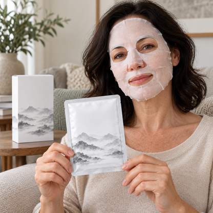 🏔️ Sheet Masks | Self-Care | Home Spa | Her | Misty-Mountain Elegance