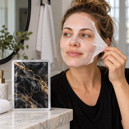 🖤 Sheet Masks | Self-Care | Home Spa | Her | Black-and-Gold Elegance