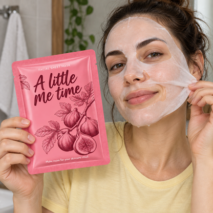💗 Sheet Masks | Self-Care | Home Spa | Her | Fig-Illustrated Elegance