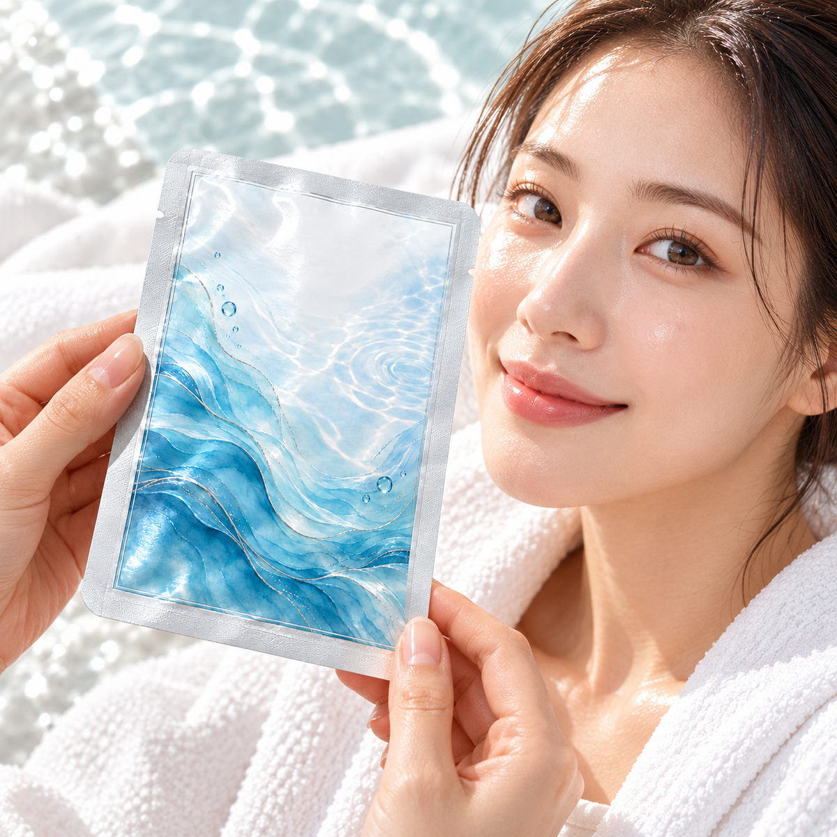 🫧 Sheet Masks | Sheet | Home Spa | Her | Ocean-Blue Elegance