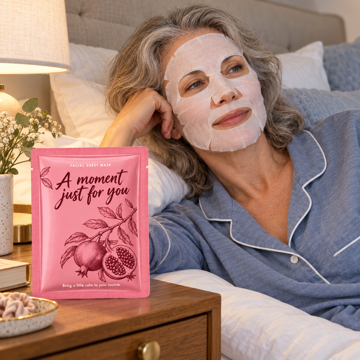 🎁 Sheet Masks | Self-Care | Home Spa | Her | Rosy-Botanical Charm