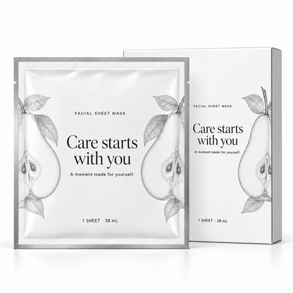 🍐 Sheet Masks | Self-Care | Home Spa | Her | Pear-Illustrated Elegance