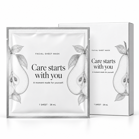 🍐 Sheet Masks | Self-Care | Home Spa | Her | Pear-Illustrated Elegance