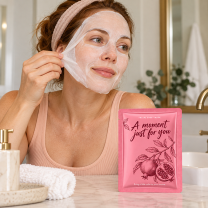 🎁 Sheet Masks | Self-Care | Home Spa | Her | Rosy-Botanical Charm