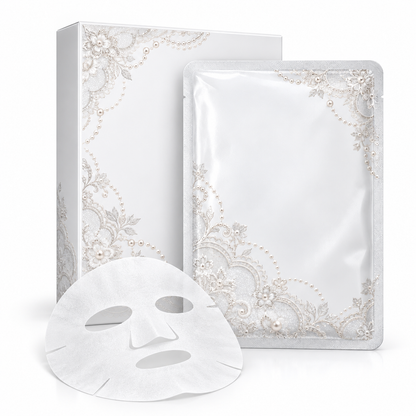 🤍 Sheet Masks | Self-Care | Home Spa | Her | Lace-Inspired Floral Elegance