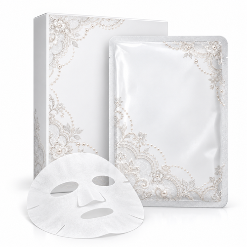 🤍 Sheet Masks | Self-Care | Home Spa | Her | Lace-Inspired Floral Elegance