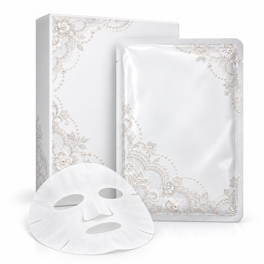 🤍 Sheet Masks | Self-Care | Home Spa | Her | Lace-Inspired Floral Elegance
