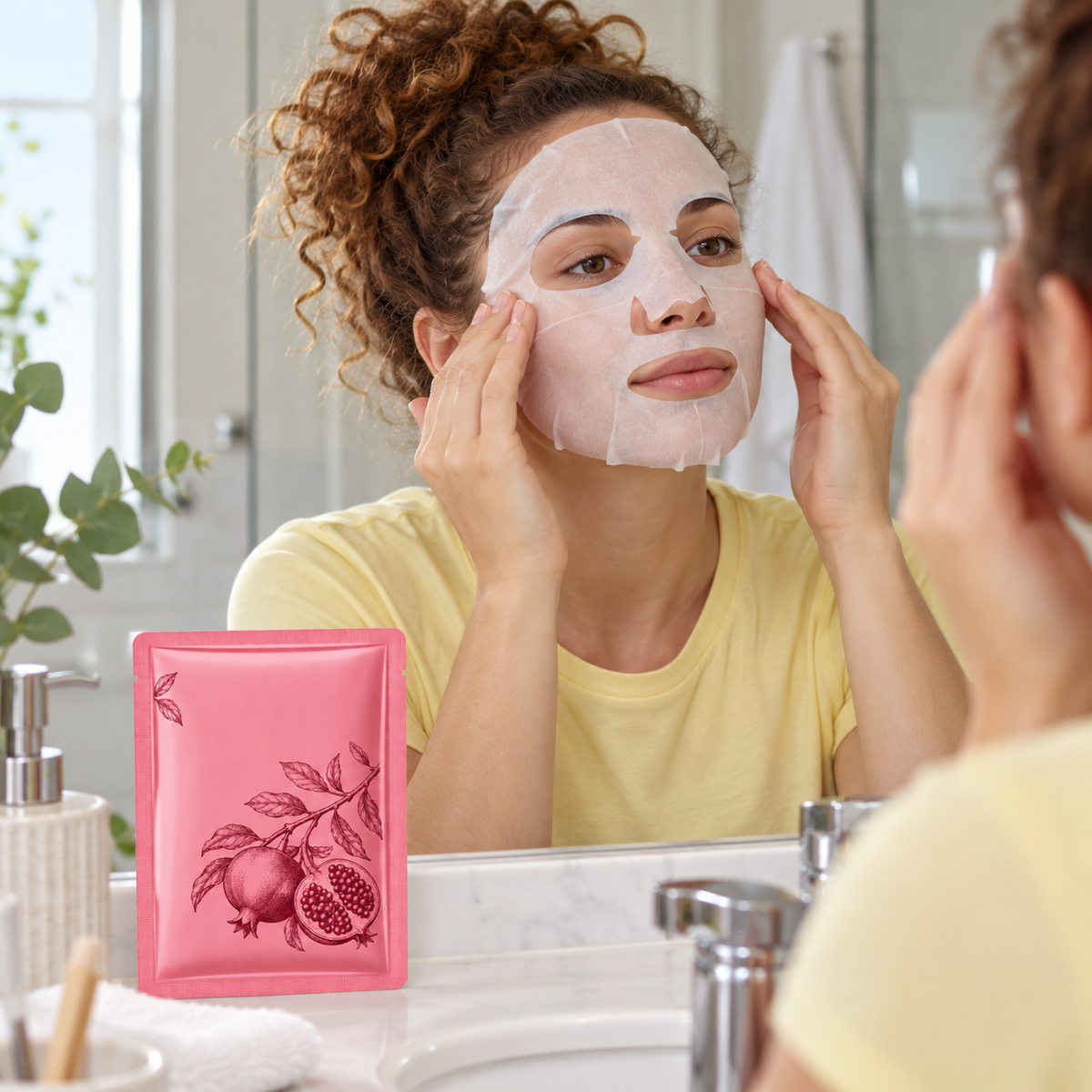 🎁 Sheet Masks | Self-Care | Home Spa | Her | Rosy-Botanical Charm