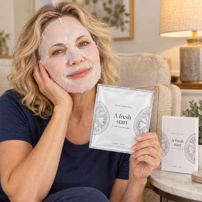 🍊 Sheet Masks | Self-Care | Home Spa | Her | Sculptural-Citrus Elegance