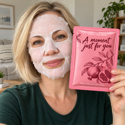 🎁 Sheet Masks | Self-Care | Home Spa | Her | Rosy-Botanical Charm