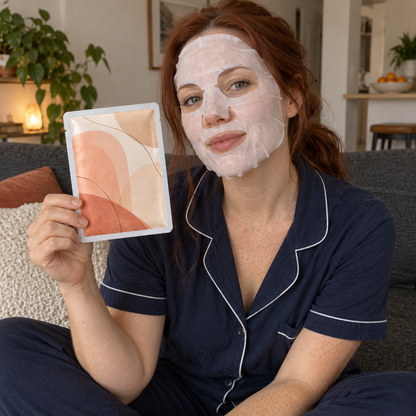 🌸 Sheet Masks | Sheet | Home Spa | Her | Peach-Toned Elegance