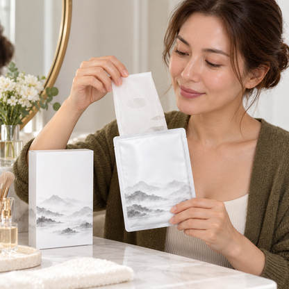 🏔️ Sheet Masks | Self-Care | Home Spa | Her | Misty-Mountain Elegance