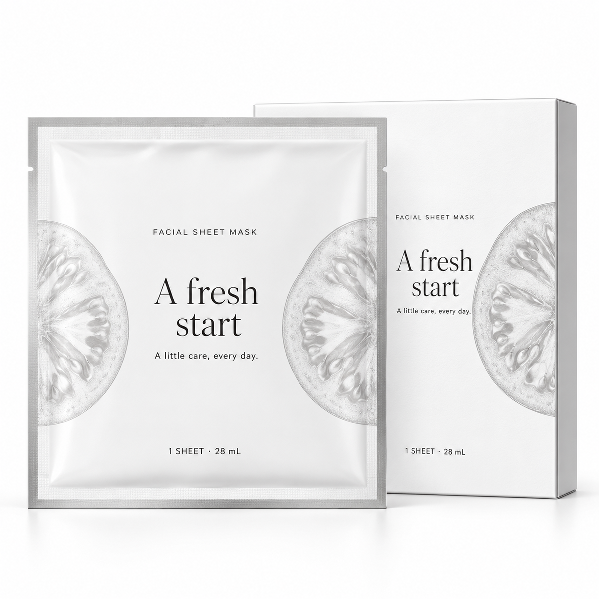 🍊 Sheet Masks | Self-Care | Home Spa | Her | Sculptural-Citrus Elegance