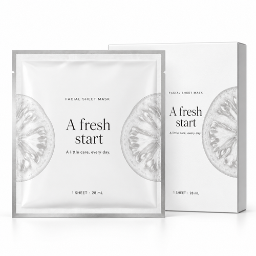 🍊 Sheet Masks | Self-Care | Home Spa | Her | Sculptural-Citrus Elegance
